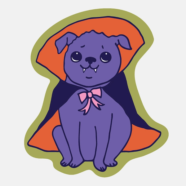 Vampire Dog Sticker