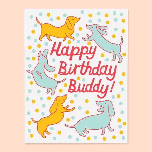 Doxie Birthday Card
