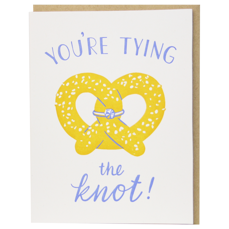 Pretzel Engagement Card