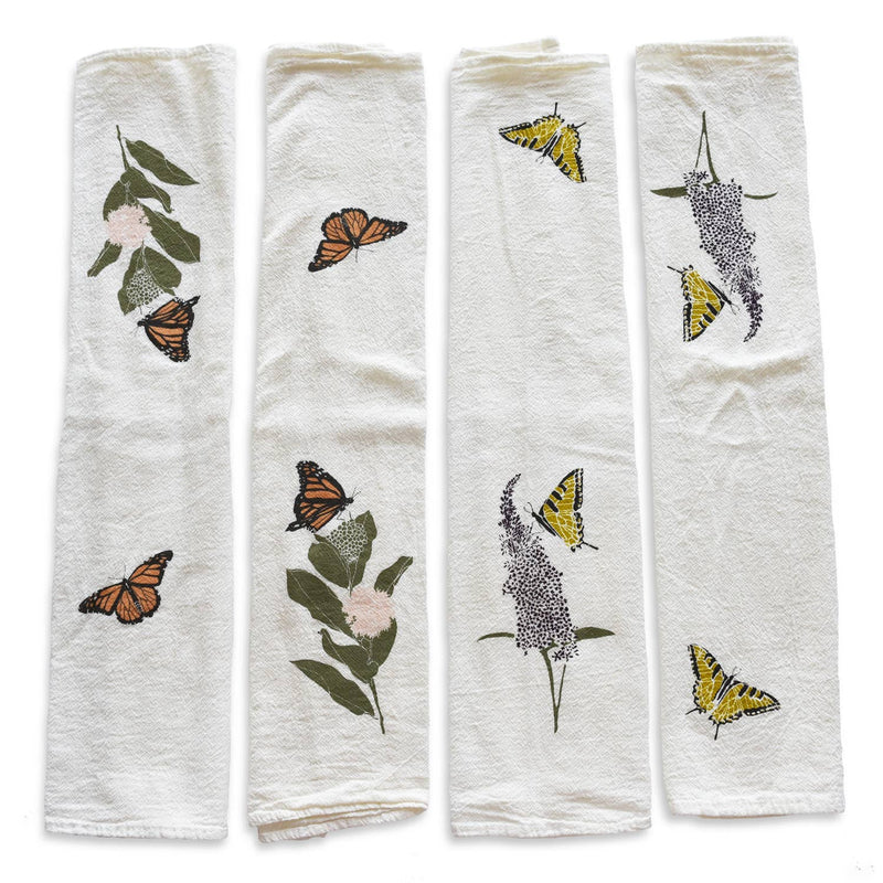 Swallowtails + Monarchs Napkins / Set of 4