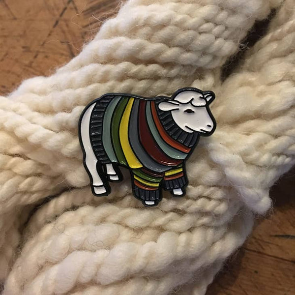 Sheep Sweater Enamel Pin