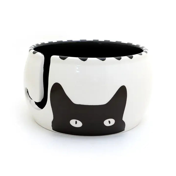 Kitty Ears Ceramic Yarn Bowl