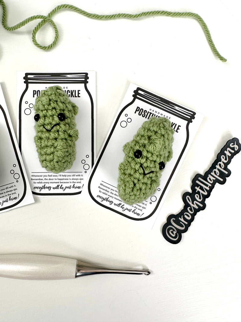 Pocket Crochet Positive Pickle