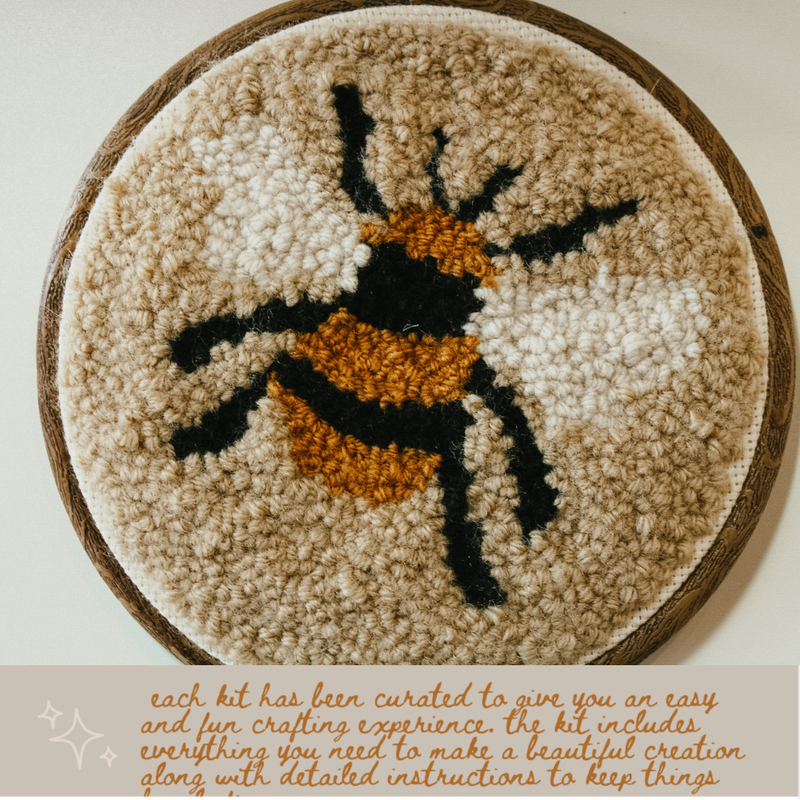 Bee Beginner DIY Punch Needle Kit