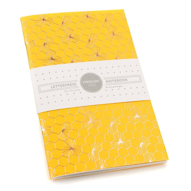 Honeycomb Gold Foil Pocket Notebook