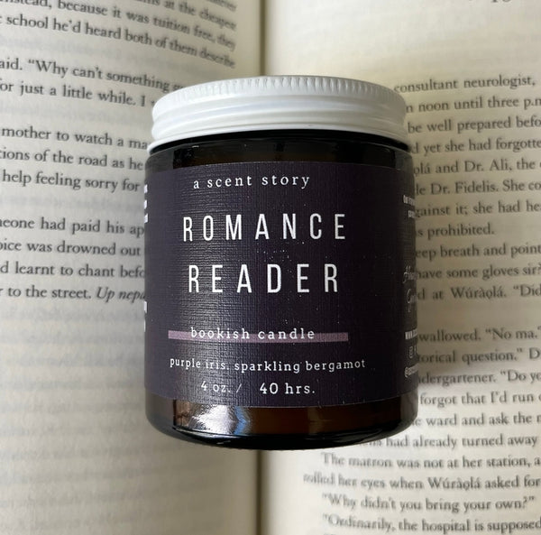 Romance Reader | Bookish Candle | Iris, Sparkling Bergamot, Rose | 4 oz.
