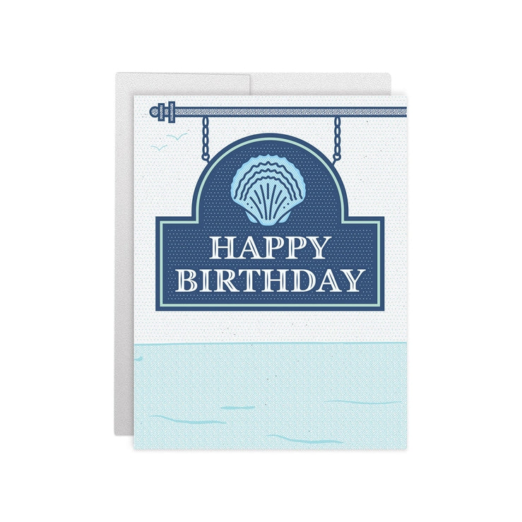 Shell Sign Birthday Card