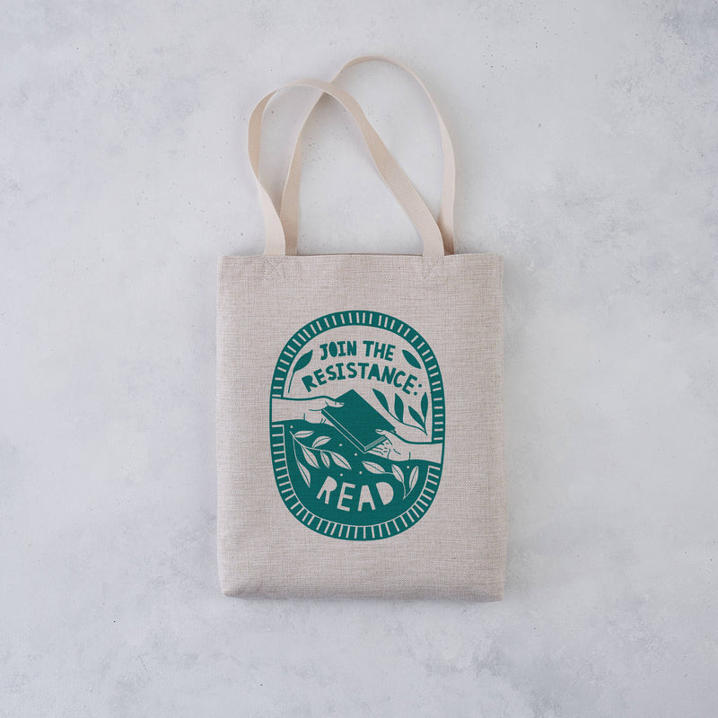 Join the Resistance. Read. - Literary Tote Bag