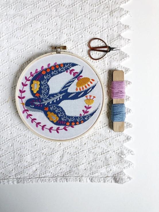 Swallow Embroidery Kit | DIY