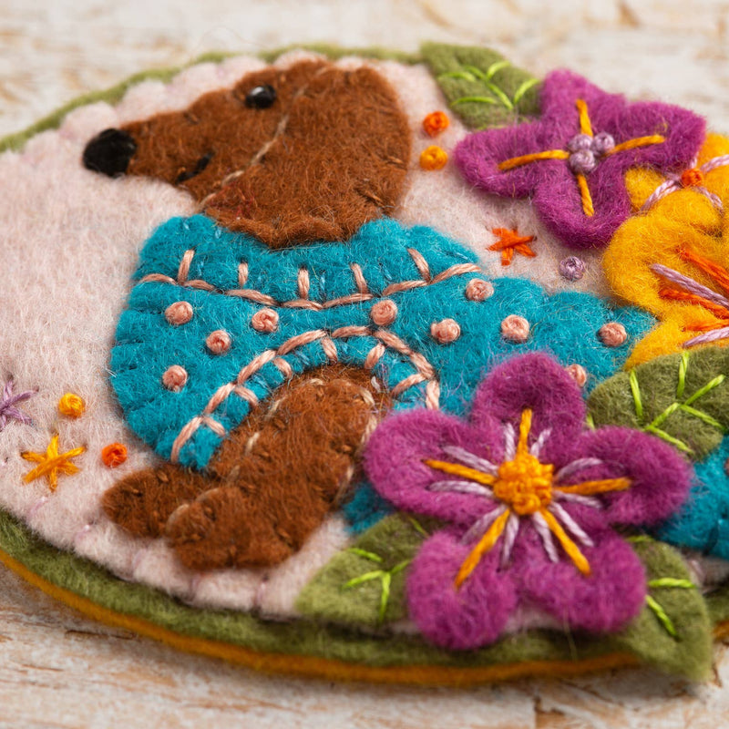 Dachshund Brooch Felt Craft Kit