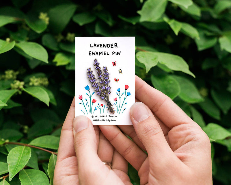 Lavender Enamel Pin