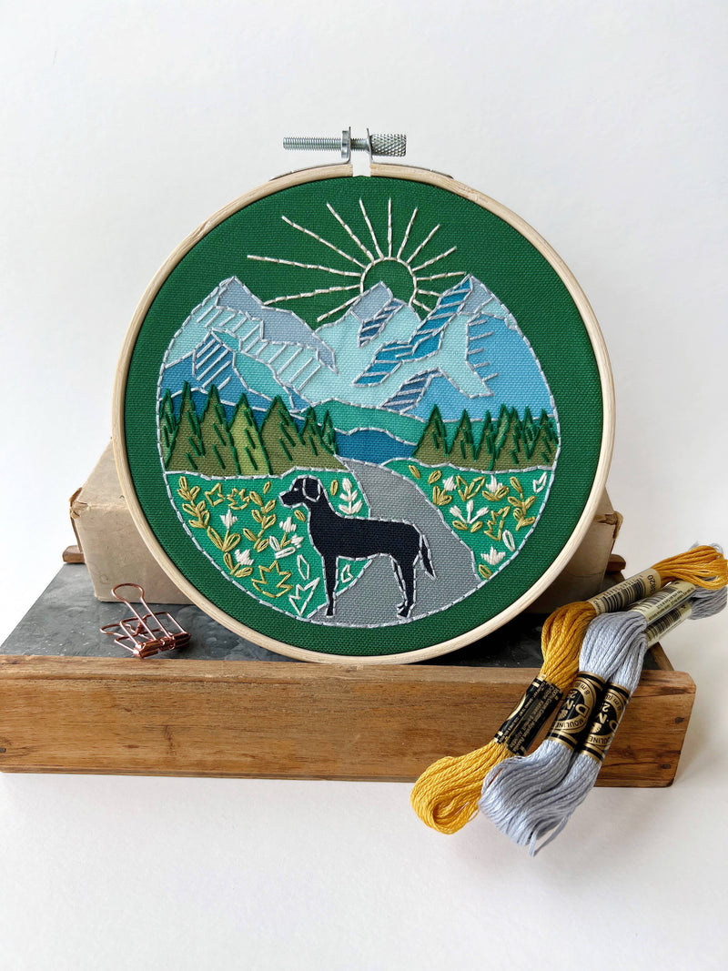 Trail Dog Embroidery Kit