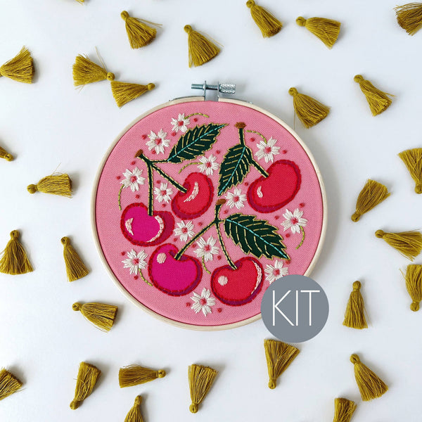 Cherries Embroidery Kit