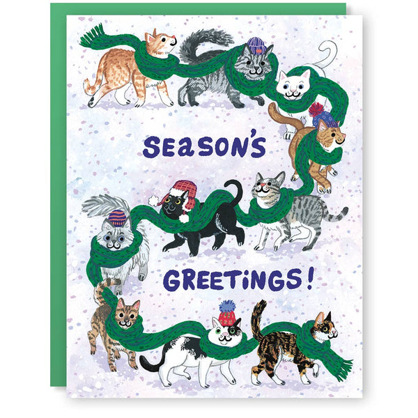 Scarf Cats Holiday Card