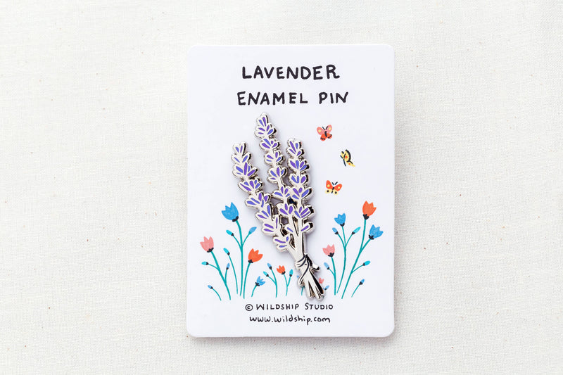 Lavender Enamel Pin