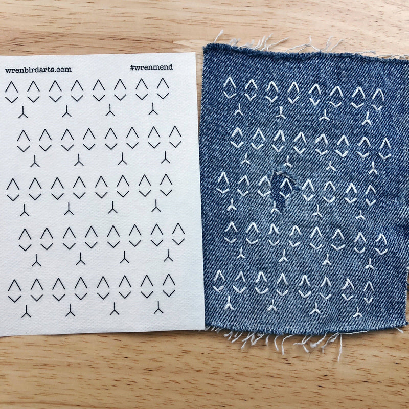 Washable Mending Transfers - Cat Patterns