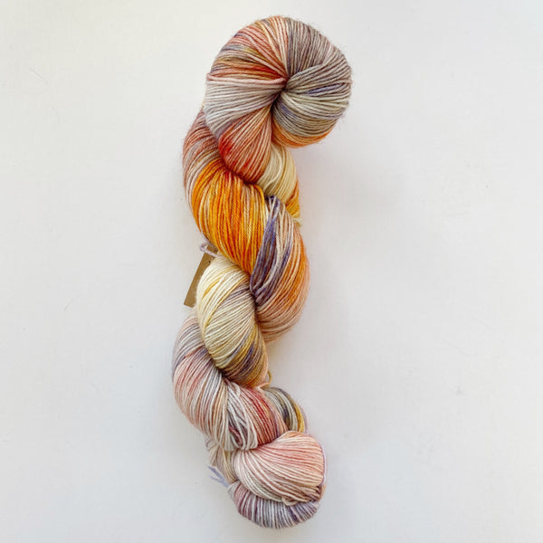 Summer Sunset Hand-Dyed Blue-Faced Leicester Sock Yarn