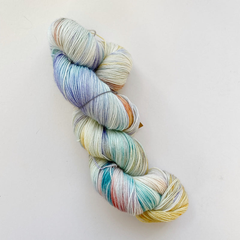 Wildflowers Hand-Dyed Blue-Faced Leicester Sock Yarn