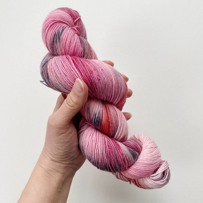 Sweet Valentine Hand-Dyed Superwash Merino Sock Yarn