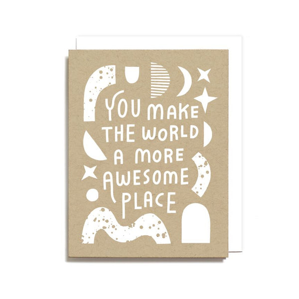 awesome place greeting card