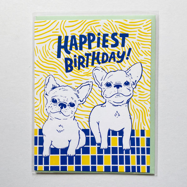 Birthday card with dogs