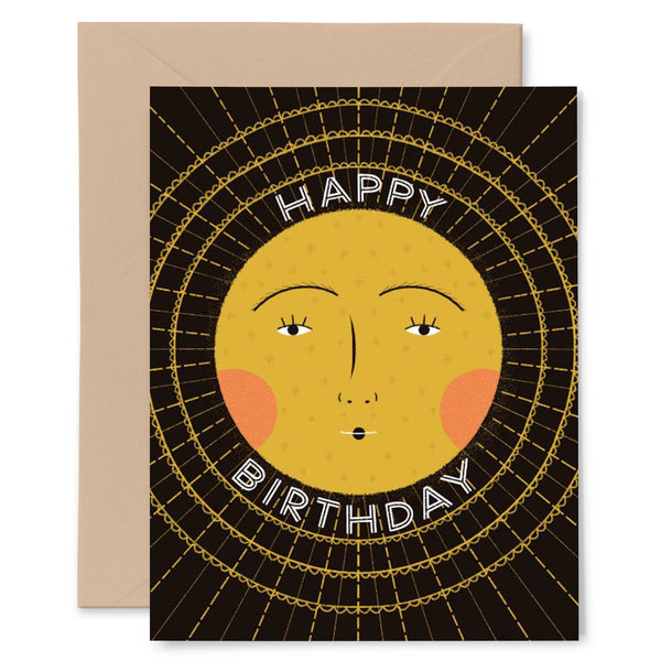 birthday card with sun