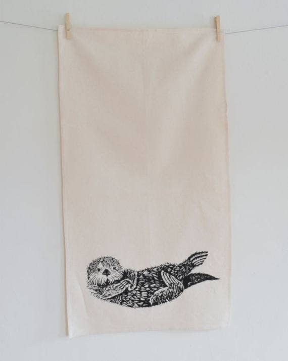 Otter Tea  Towel