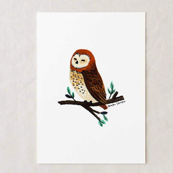 Owl Art Print