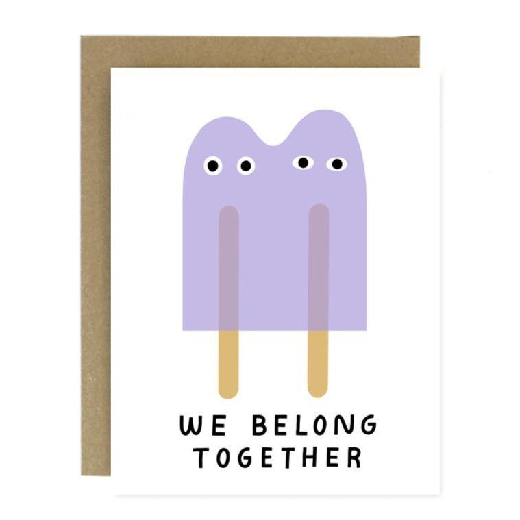 Card with popsicles