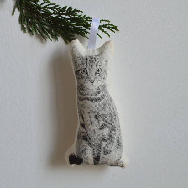 Plush Cat Ornament